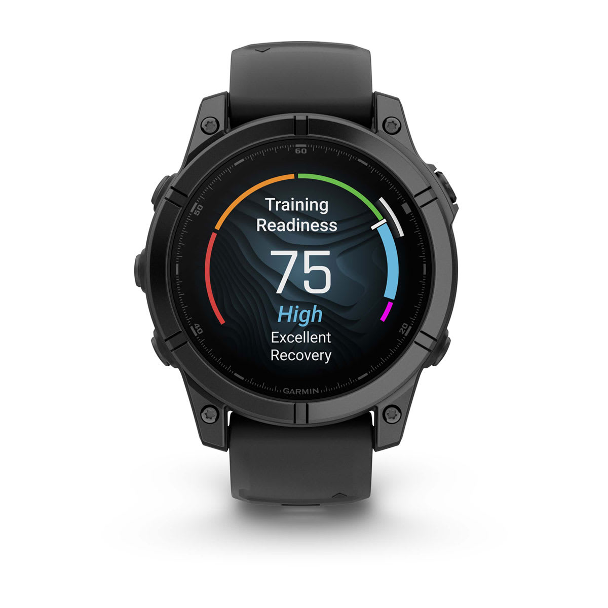 Fenix E – 47 mm, AMOLED Slate Gray Steel with Black Silicone Band — фото 7