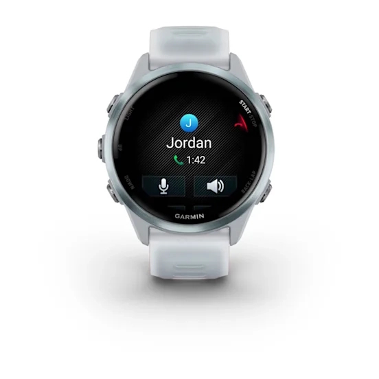 Forerunner 570 - 42mm Cloud Blue Aluminium with Translucent Whitestone/Cloud Blue Band — фото 3