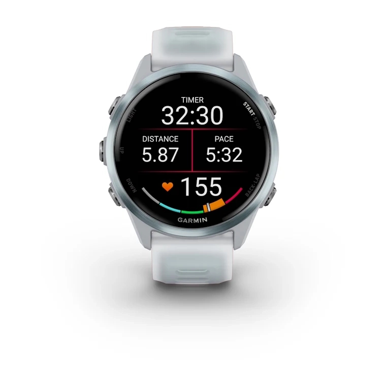 Forerunner 570 - 42mm Cloud Blue Aluminium with Translucent Whitestone/Cloud Blue Band — фото 5
