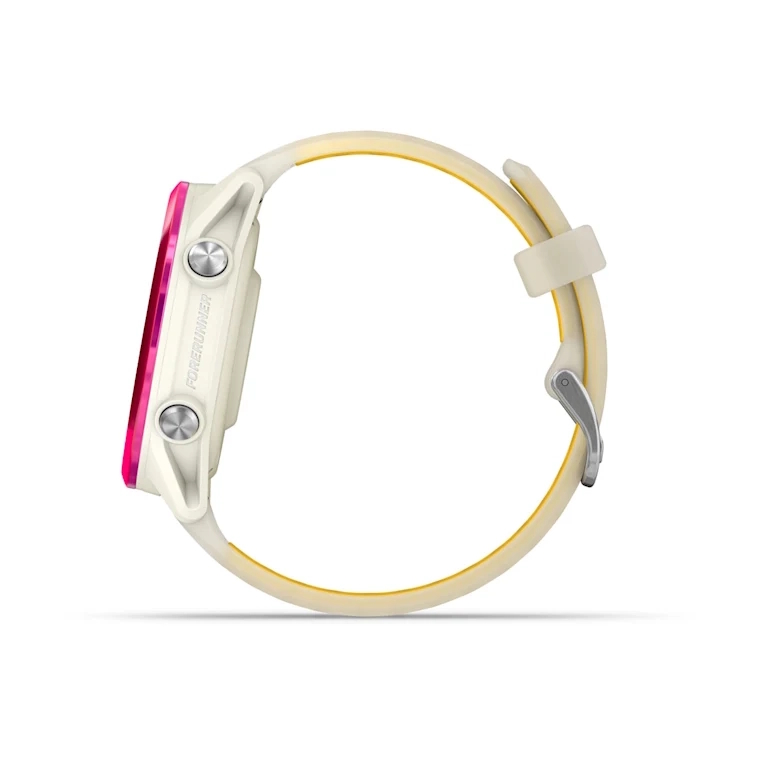 Forerunner 570 - 42mm Raspberry Aluminum with Translucent Bone/Mango Band — фото 7