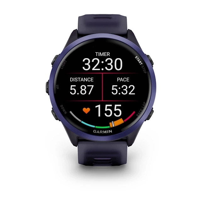 Forerunner 570 - 47mm Indigo Aluminium with Translucent Imperial Purple/Indigo Band — фото 5