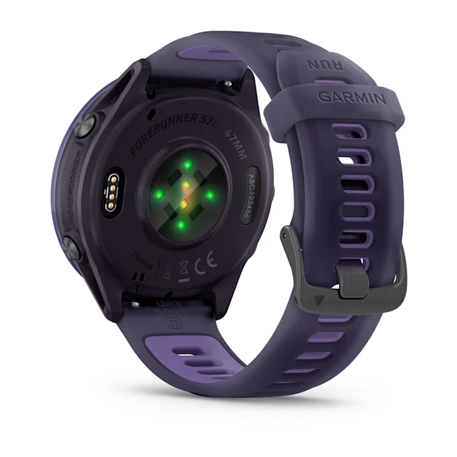 Forerunner 570 - 47mm Indigo Aluminium with Translucent Imperial Purple/Indigo Band — фото 6