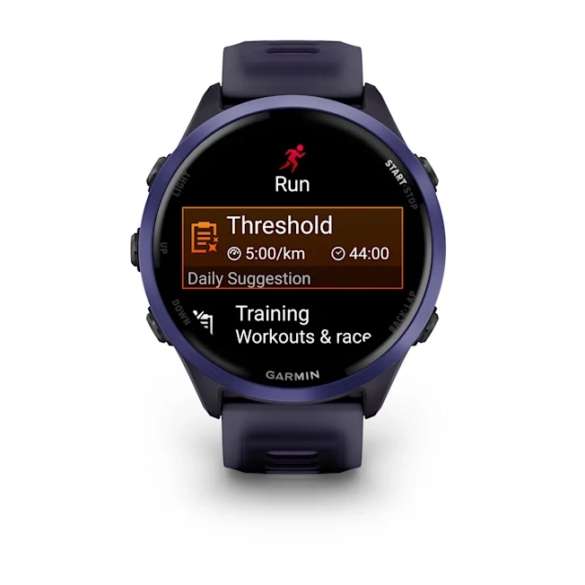 Forerunner 570 - 47mm Indigo Aluminium with Translucent Imperial Purple/Indigo Band — фото 8