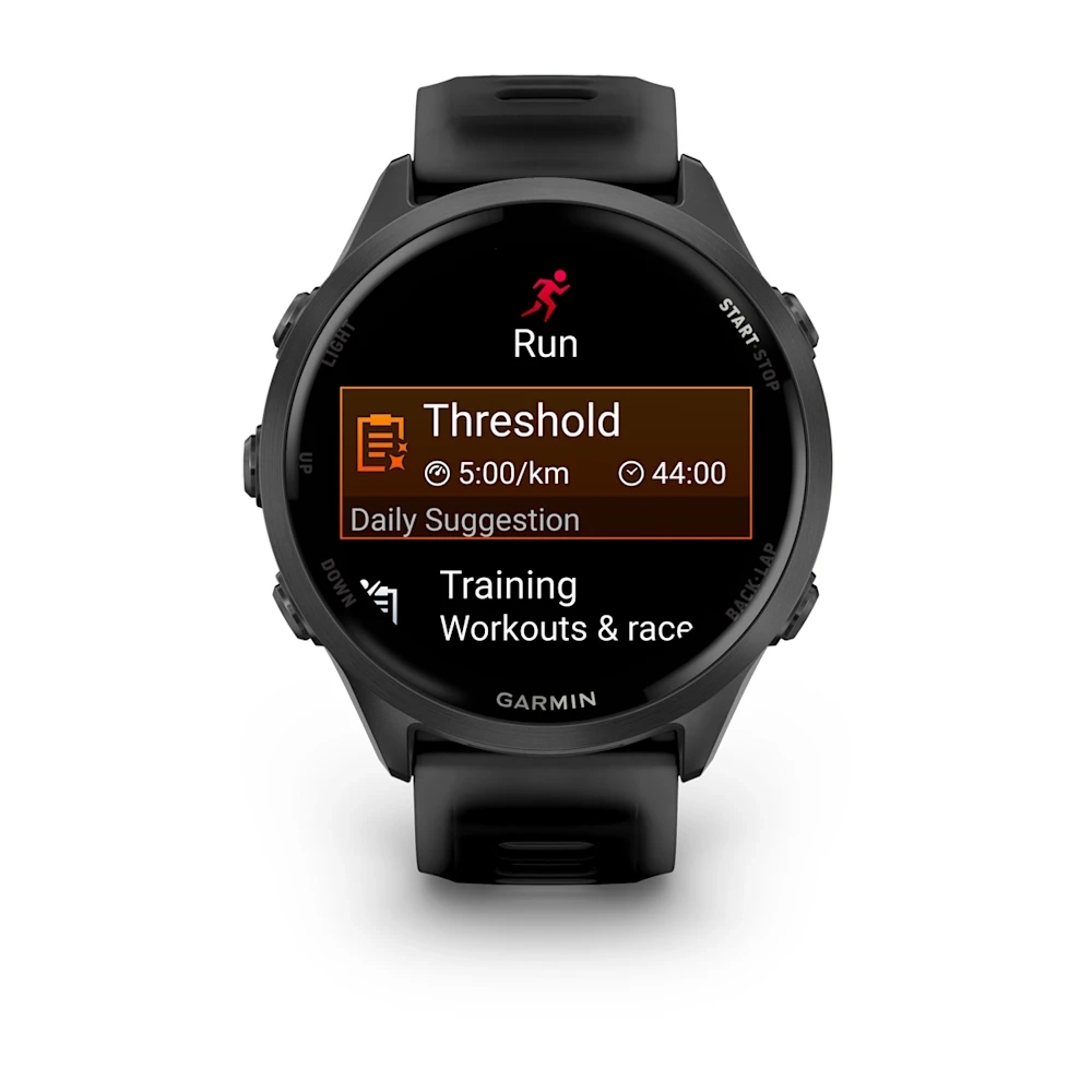 Forerunner 570 - 47mm Slate Grey Aluminium with Translucent Black/Black Band — фото 7