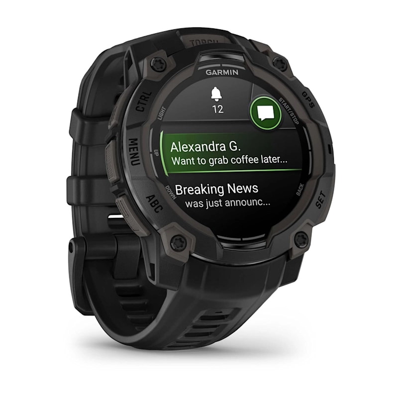 Instinct 3 – 45 mm, AMOLED Black with black band — фото 2