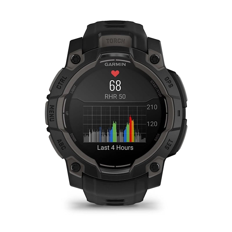 Instinct 3 – 45 mm, AMOLED Black with black band — фото 6