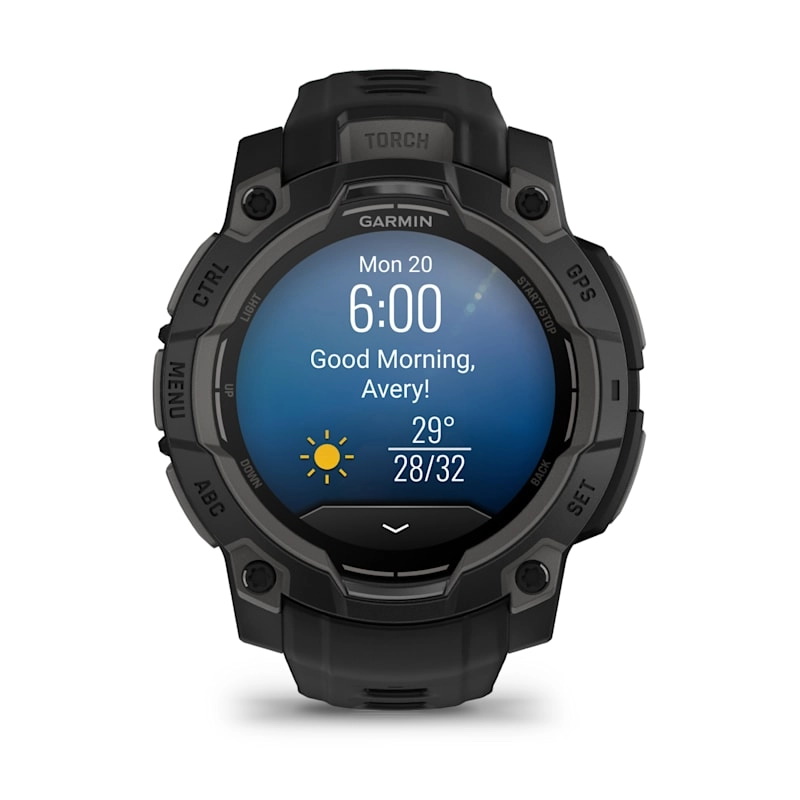 Instinct 3 – 45 mm, AMOLED Black with black band — фото 10