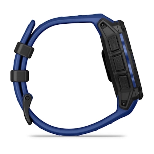 Instinct 3 – 45 mm, AMOLED Black with Bolt Blue/Black Band — фото 4