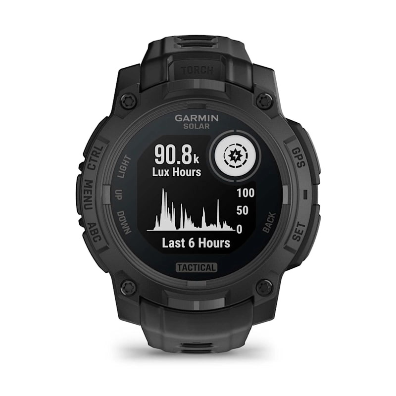 Instinct 3 – 45 mm, Solar, Tactical Edition Black with Black Band — фото 2
