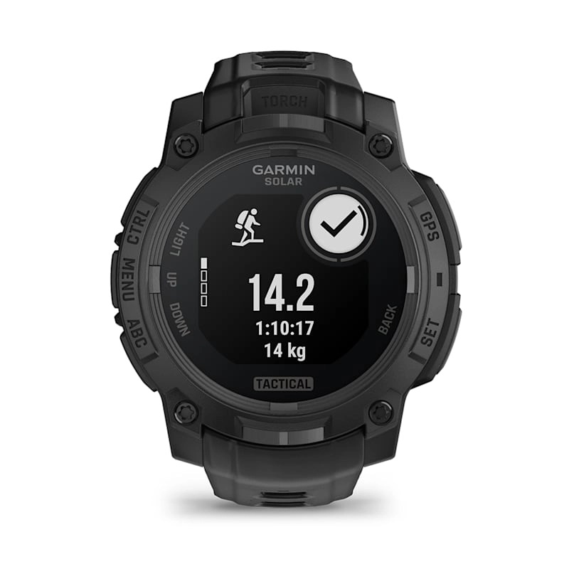Instinct 3 – 45 mm, Solar, Tactical Edition Black with Black Band — фото 5