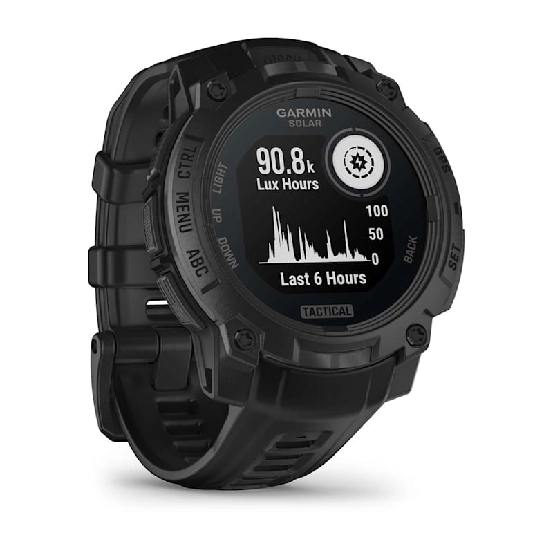 Instinct 3 – 45 mm, Solar, Tactical Edition Black with Black Band — фото 7