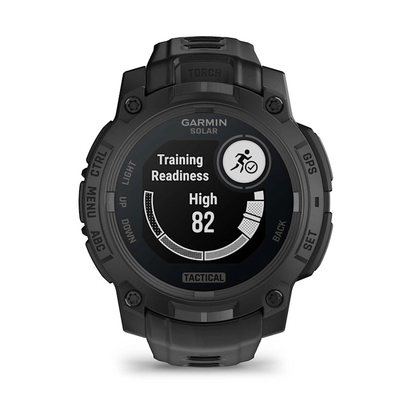 Instinct 3 – 45 mm, Solar, Tactical Edition Black with Black Band — фото 9