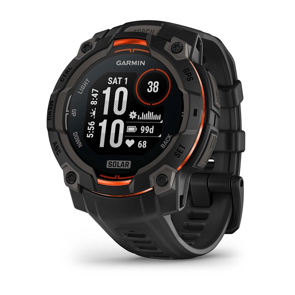 Instinct 3 – 45 мм, Solar Black with black band