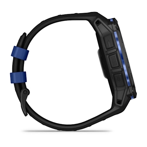 Instinct 3 – 50 mm, AMOLED Black with Black/Bolt Blue Band — фото 4