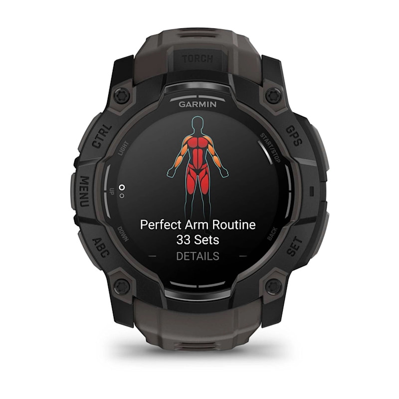 Instinct 3 – 50 mm, AMOLED Black with Charcoal Band — фото 3