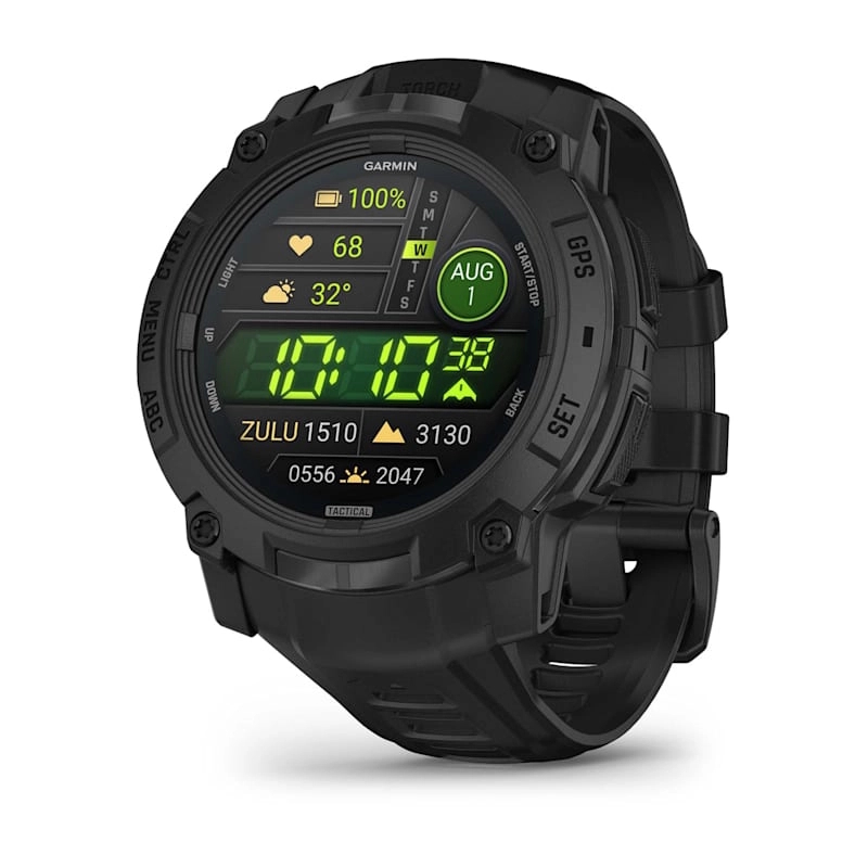 Instinct 3 – 50 mm, AMOLED, Tactical Edition Black with Black Band