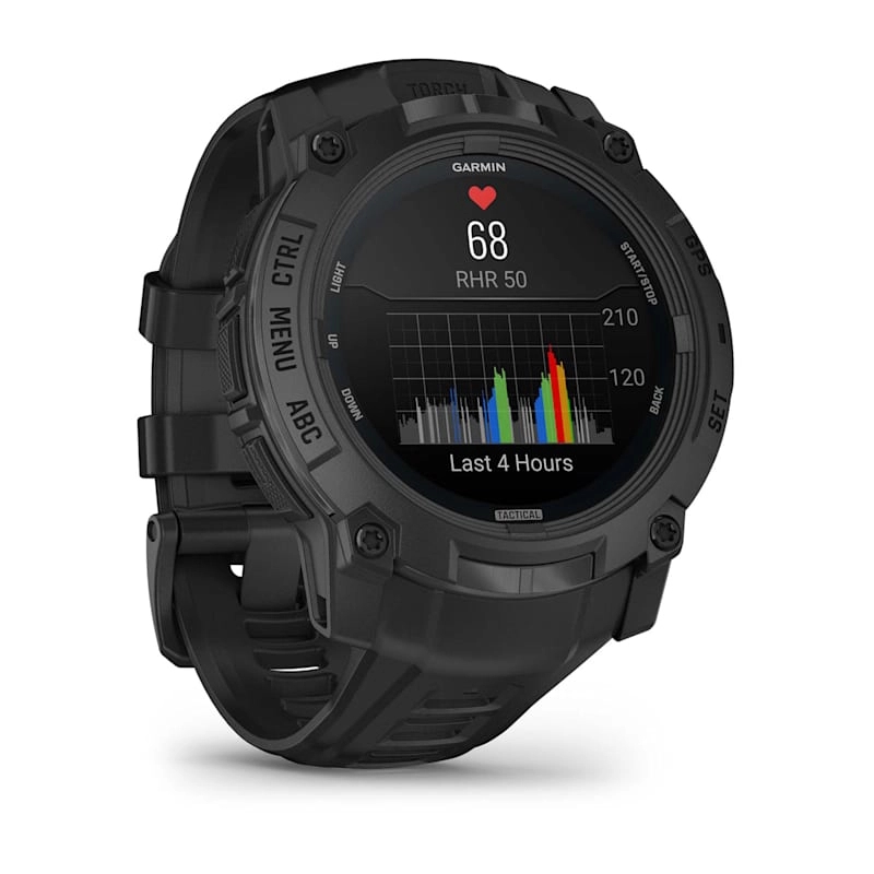 Instinct 3 – 50 mm, AMOLED, Tactical Edition Black with Black Band — фото 2