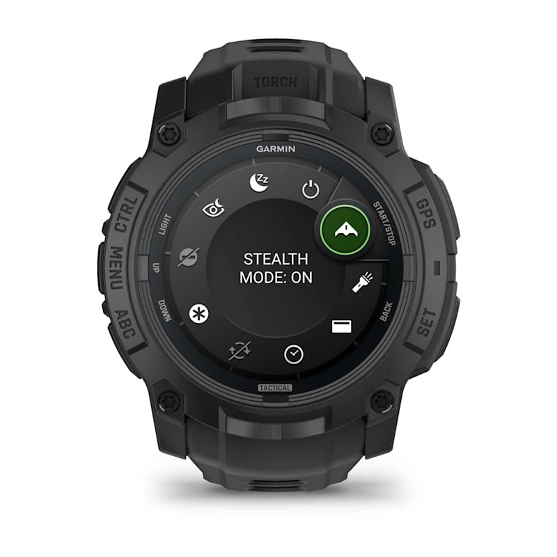 Instinct 3 – 50 mm, AMOLED, Tactical Edition Black with Black Band — фото 3