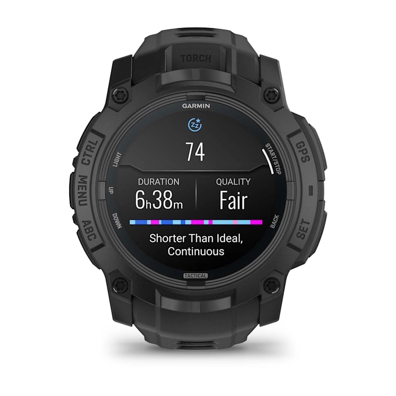 Instinct 3 – 50 mm, AMOLED, Tactical Edition Black with Black Band — фото 8