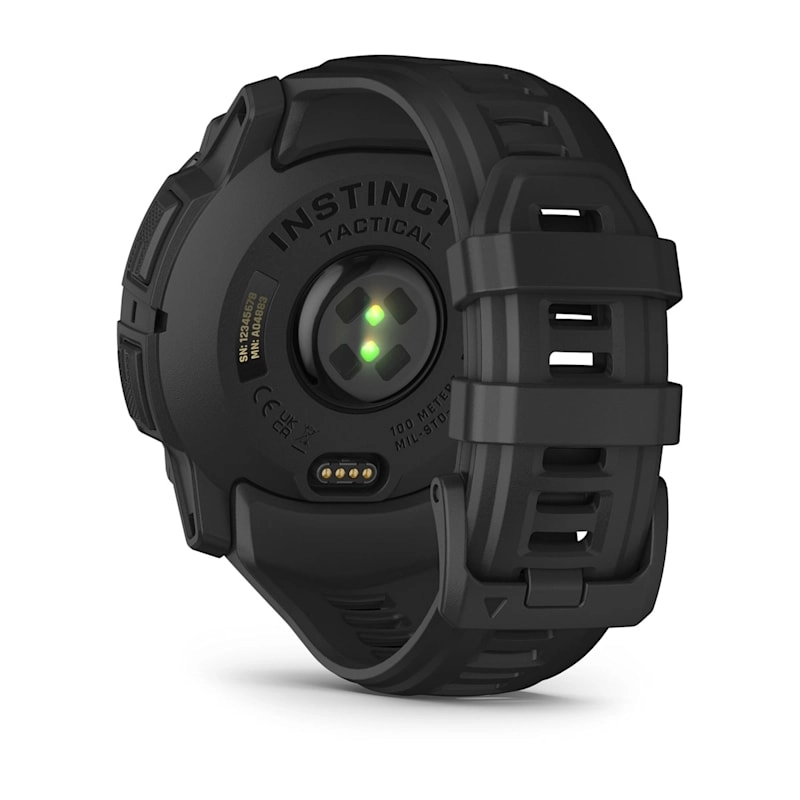 Instinct 3 – 50 mm, AMOLED, Tactical Edition Black with Black Band — фото 9