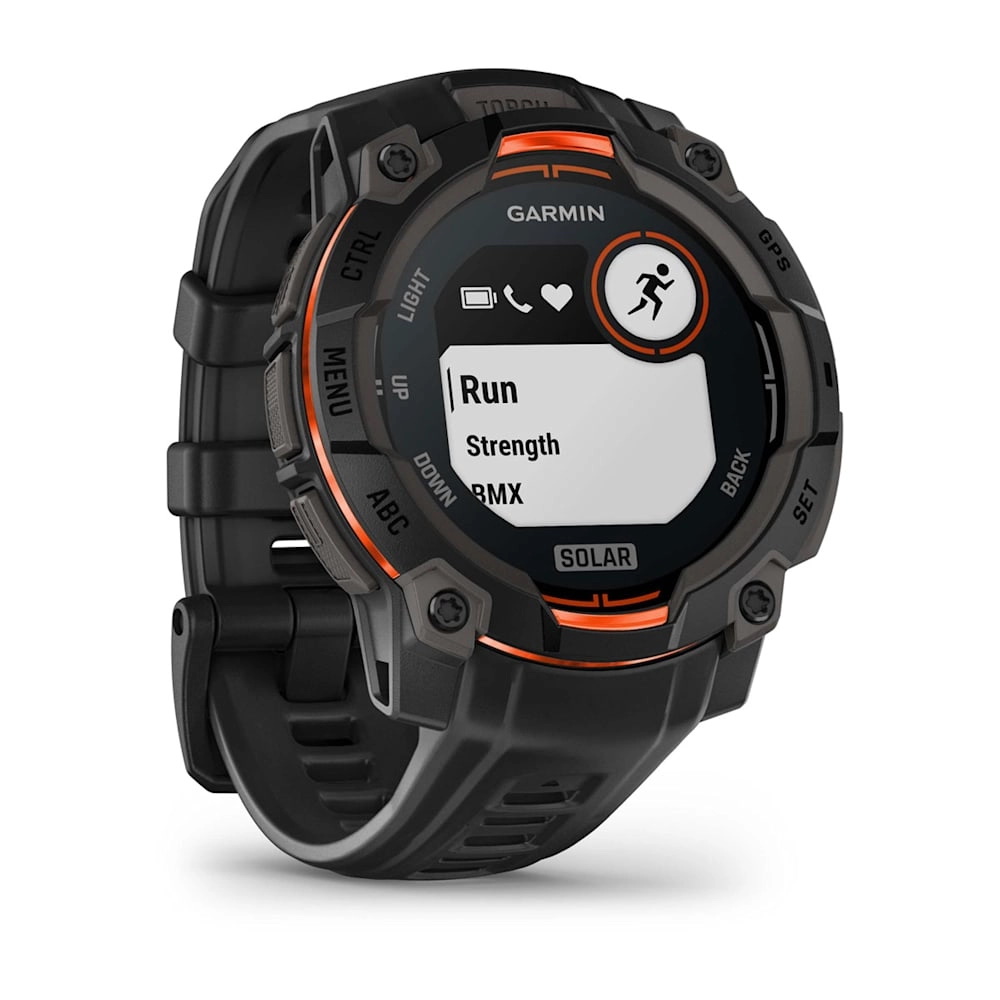 Instinct 3 – 50 mm, Solar Black with Charcoal Band — фото 2