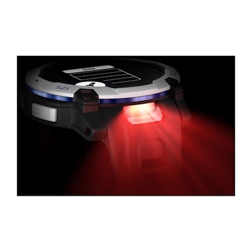 Instinct 3 – 50 mm, Solar Whitestone with Black/Bolt Blue Band — фото 6