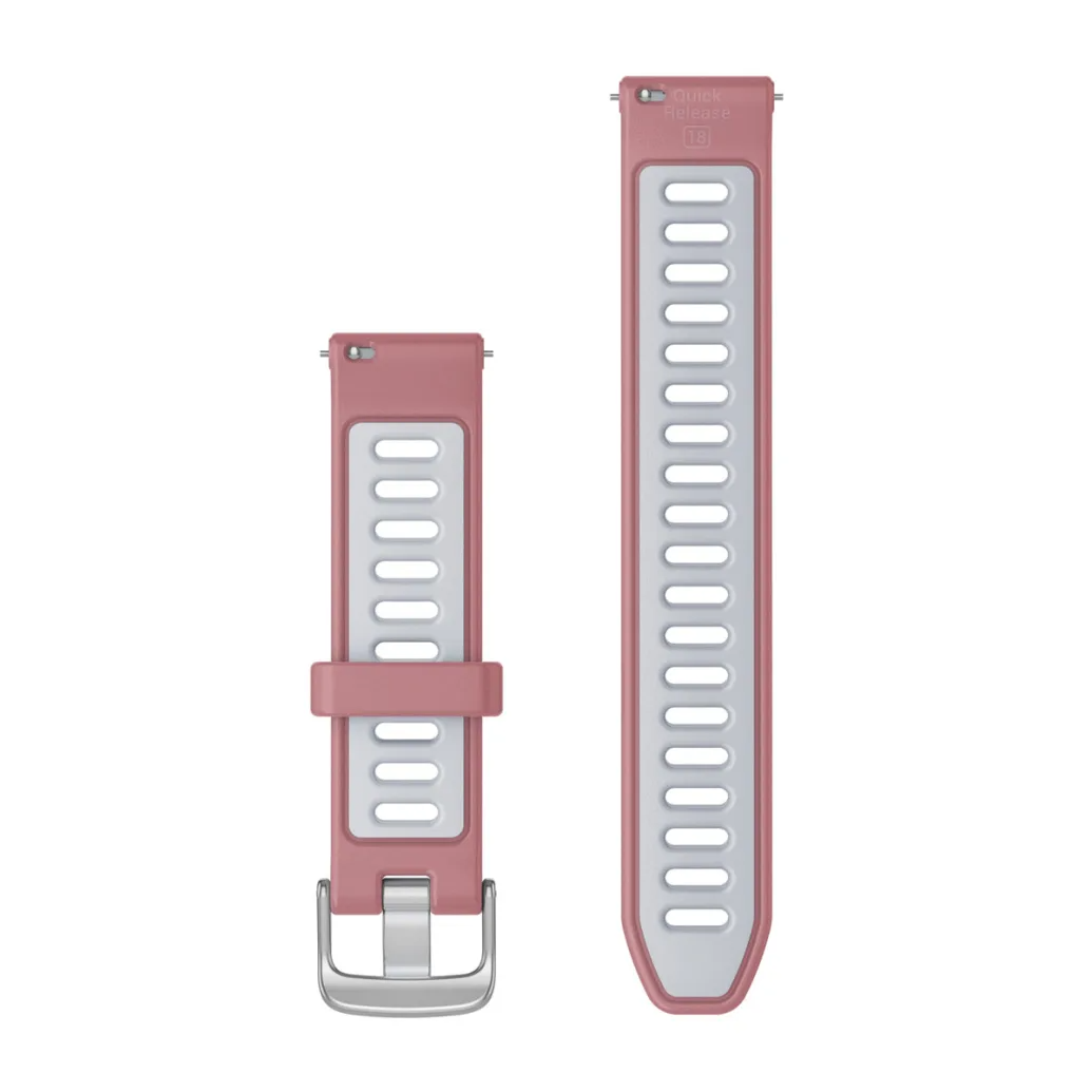 Quick Release Bands (18 mm) Pink/Whitestone with Silver Hardware — фото 2