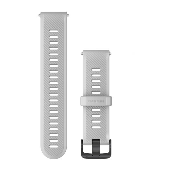 Watch Bands Whitestone Silicone with Slate Hardware