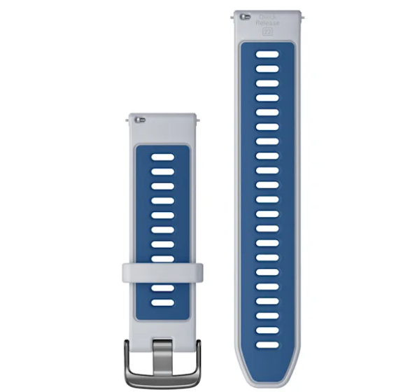 Quick Release Bands (22 mm) Whitestone/Powder Grey with Silver Hardware — фото 2