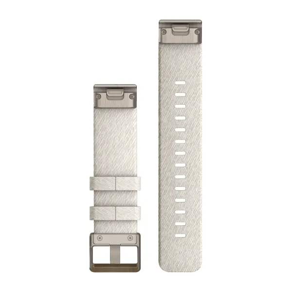 QuickFit 20 Watch Bands Cream Heathered Nylon with Soft Gold Hardware — фото 2