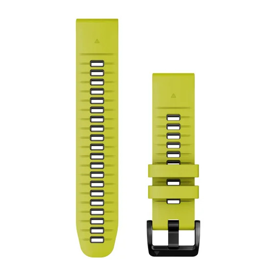 QuickFit 22 ELECTRIC LIME/GRAPHITE SILICONE BAND