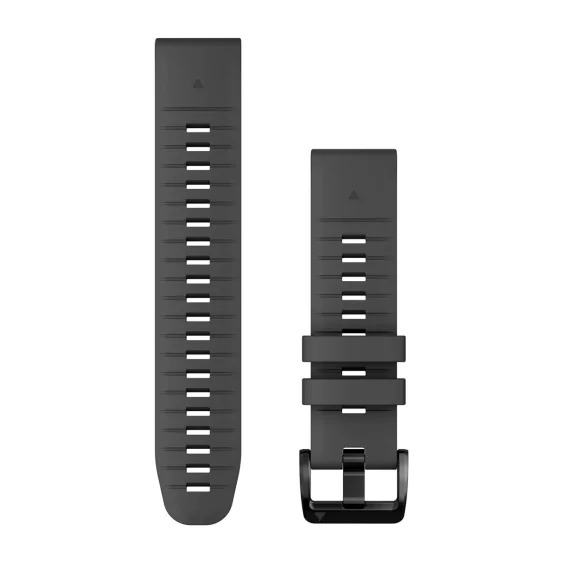 QuickFit 22 Watch Bands Graphite Silicone