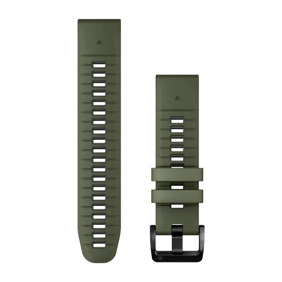 QuickFit 22 Watch Bands Moss/Graphite Silicone