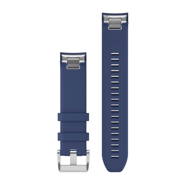 QuickFit 22 Watch Bands Navy Blue Silicone Strap — фото 2