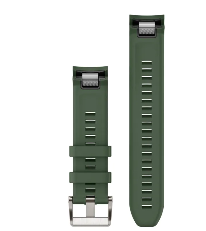 QuickFit 22 Watch Bands Pine Green Silicone Strap — фото 2