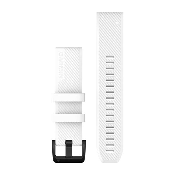 QuickFit 22mm Band White with Black Stainless Steel Hardware — фото 2