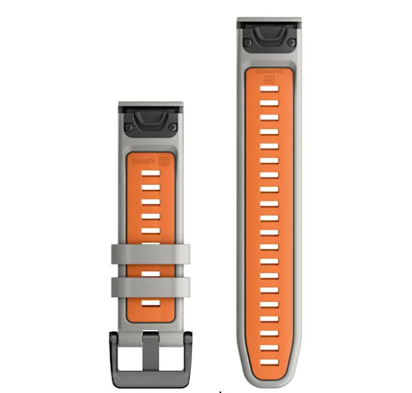 QuickFit22 Fog Grey/Ember Orange Silicone — фото 2