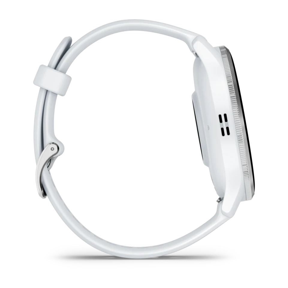 Venu 3 Silver Stainless Steel Bezel with Whitestone Case and Silicone Band — фото 8
