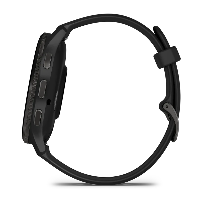 Venu 3 Slate Stainless Steel Bezel with Black Case and Silicone Band — фото 7