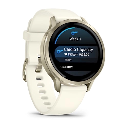 Venu 4 - 41 mm Lunar Gold with Bone Silicone Band — фото 2