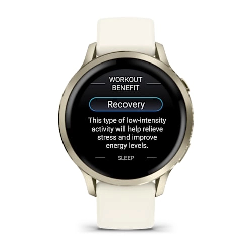 Venu 4 - 41 mm Lunar Gold with Bone Silicone Band — фото 5