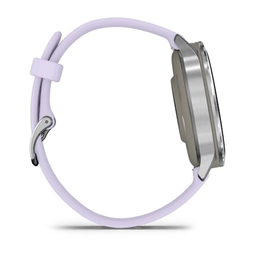 Venu 4 - 41 mm Silver with Periwinkle Silicone Band — фото 4