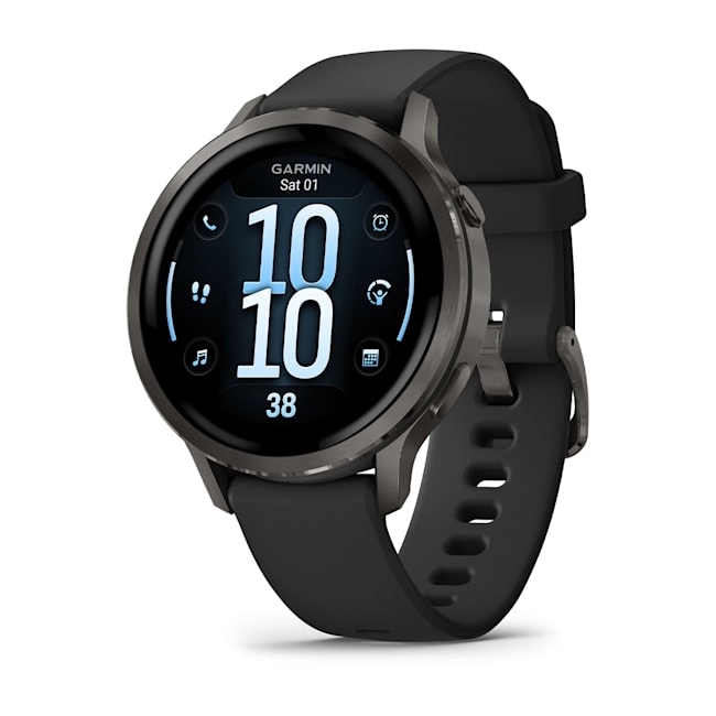 Venu 4 - 41 mm Slate with Black Silicone Band