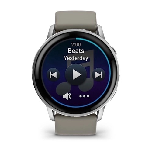 Venu 4 - 45 mm Silver with Silver Grey Silicone Band — фото 3