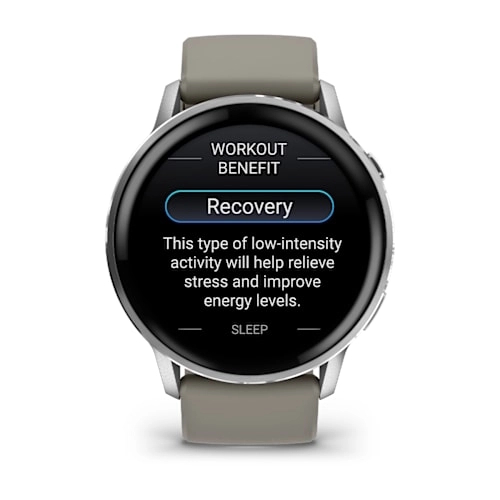 Venu 4 - 45 mm Silver with Silver Grey Silicone Band — фото 5