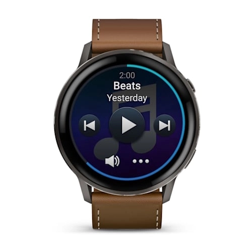 Venu 4 - 45 mm Slate with Black Silicone Band and Brown Leather Band — фото 3