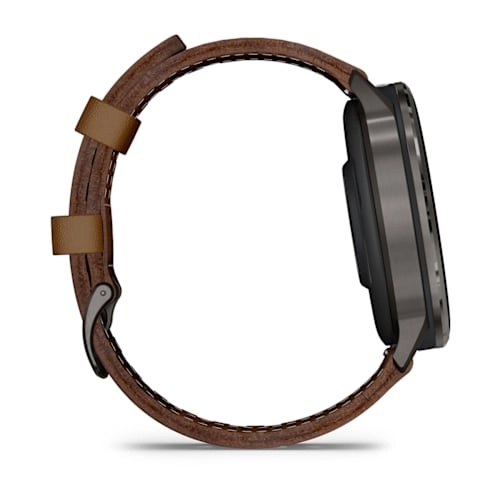 Venu 4 - 45 mm Slate with Black Silicone Band and Brown Leather Band — фото 4