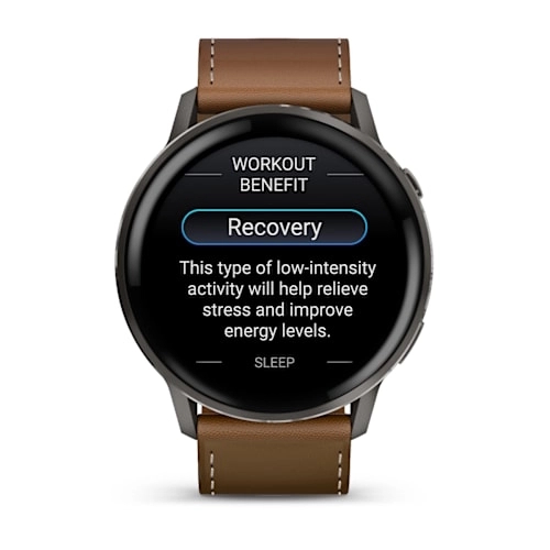 Venu 4 - 45 mm Slate with Black Silicone Band and Brown Leather Band — фото 5