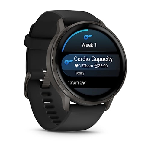 Venu 4 - 45 mm Slate with Black Silicone Band — фото 2