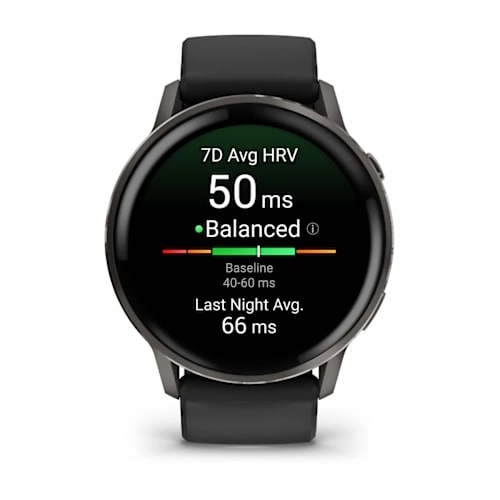 Venu 4 - 45 mm Slate with Black Silicone Band — фото 6